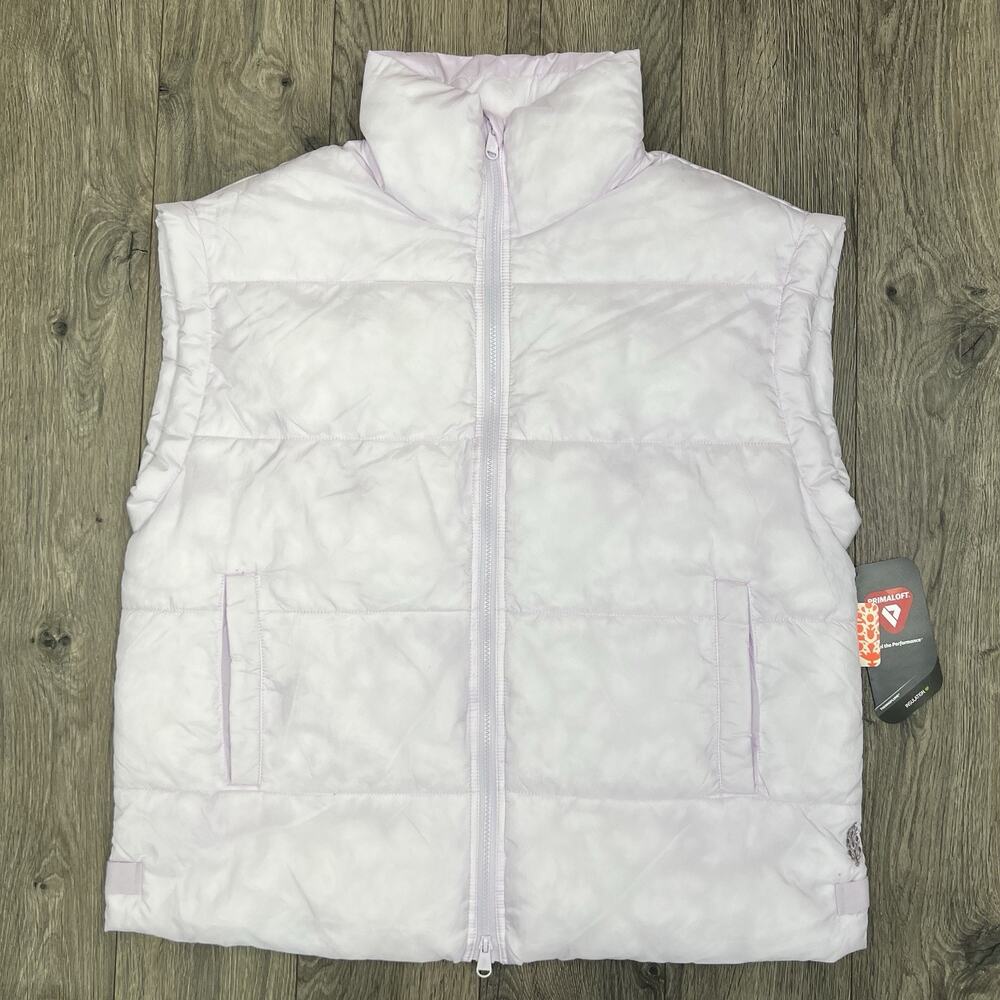 Free People Movement Bubble Puffer Full Zip Vest Sz Small Pink Rose Quartz $148
